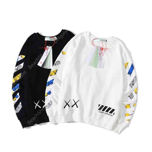 20ss autumn and winter sweater ow graffiti arrow men's women's loose thin bottomed jacket, Black
20ss autumn and winter sweater ow graffiti arrow men's women's loose thin bottomed jacket, Black