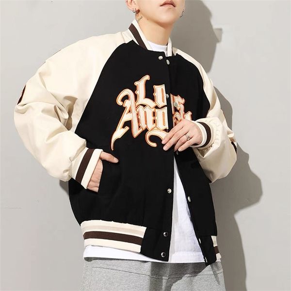 womens jackets streetwear embroidery baseball jackets loose varsity bomber jacket boyfriend style hiphop baseball uniform 220905, Black;brown
womens jackets streetwear embroidery baseball jackets loose varsity bomber jacket boyfriend style hiphop baseball uniform 220905, Black;brown