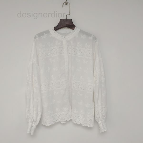 women's blouses & shirts designer fadan 2022 lace small fresh single breasted fungus collar shirt 4j4h, White
women's blouses & shirts designer fadan 2022 lace small fresh single breasted fungus collar shirt 4j4h, White