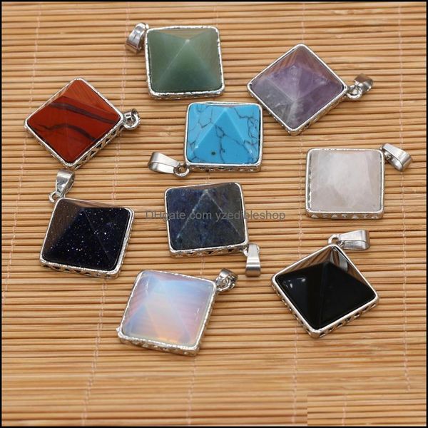 charms fashion pyramid shape natural stone charms rose quartz turquoise lapis lazi pendant geometry healing crystal dang dhseller2010 dh7uc, Bronze;silver
charms fashion pyramid shape natural stone charms rose quartz turquoise lapis lazi pendant geometry healing crystal dang dhseller2010 dh7uc, Bronze;silver