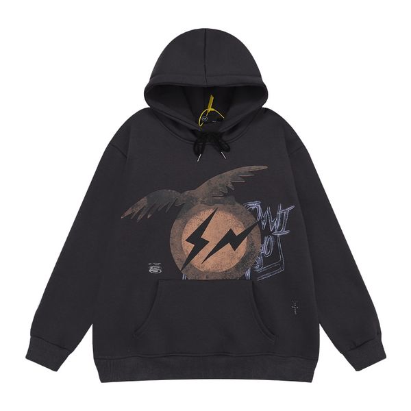 vintage sweatshirts hoodies men women eagle print pullover hoode hip hop pullovers 23ss, Black
vintage sweatshirts hoodies men women eagle print pullover hoode hip hop pullovers 23ss, Black