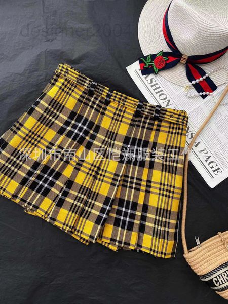 skirts designer nanyou family d's new autumn and winter 2022 british college style yellow plaid belt pleated skirt yang ying nve3, Black
skirts designer nanyou family d's new autumn and winter 2022 british college style yellow plaid belt pleated skirt yang ying nve3, Black