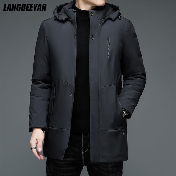 men's down parkas warm thick winter brand casual fashion mens parka jacket classic hooded windbreaker outerwear coats men clothes 22090, Black
men's down parkas warm thick winter brand casual fashion mens parka jacket classic hooded windbreaker outerwear coats men clothes 22090, Black