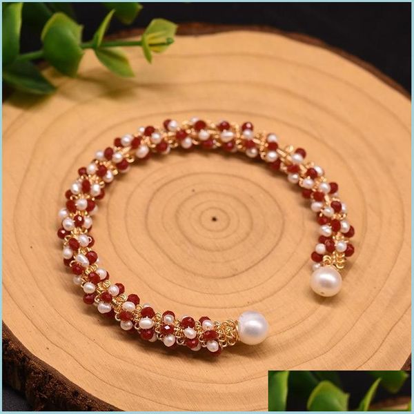 bangle bangle handmade natural freshwater pearl adjustable woman bracelet red female christmas gift luxury jewelry cuff banglebangle dhyhb, Black
bangle bangle handmade natural freshwater pearl adjustable woman bracelet red female christmas gift luxury jewelry cuff banglebangle dhyhb, Black