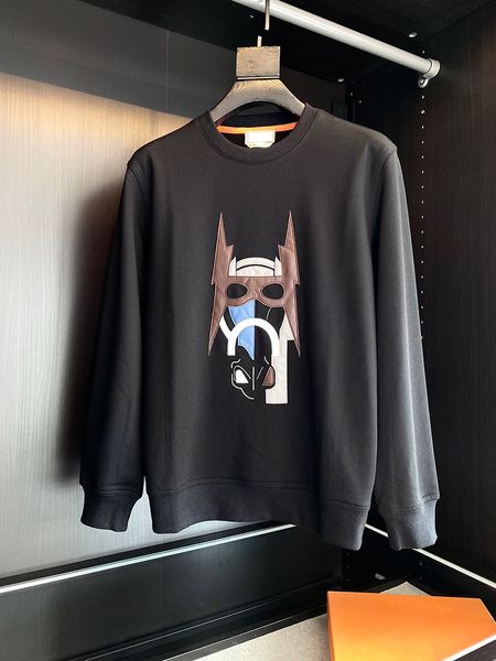 new men's round neck sweatshirts designer style lamb skin collage decoration long sleeve sweater, Black
new men's round neck sweatshirts designer style lamb skin collage decoration long sleeve sweater, Black