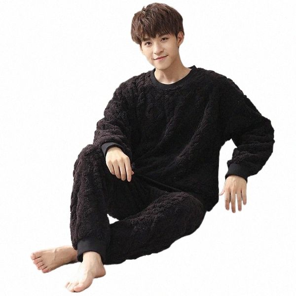 men's sleepwear men's sleepwear plush pyjamas men autumn and winter round collar warm comfortable long sleeve trousers leisure hom, Black;brown
men's sleepwear men's sleepwear plush pyjamas men autumn and winter round collar warm comfortable long sleeve trousers leisure hom, Black;brown