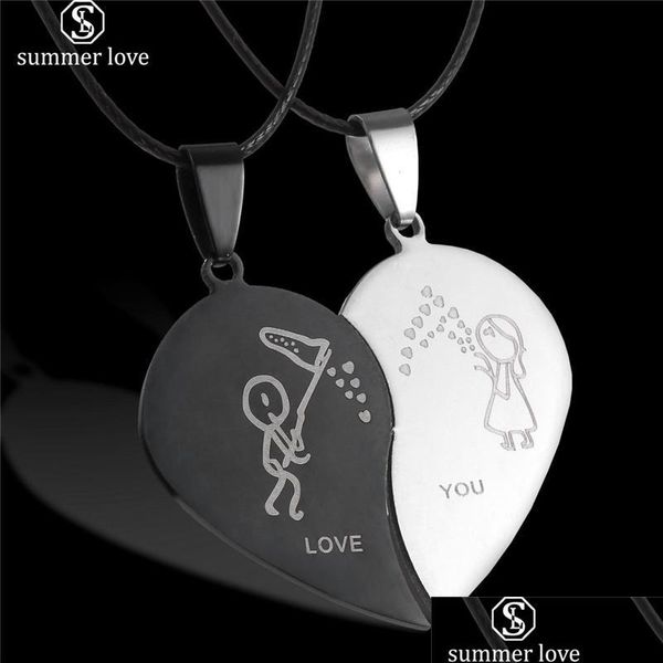 pendant necklaces broken heart necklaces black couple necklace stainless steel engrave love you pendants valentines day coup lulubaby dh6ik, Silver
pendant necklaces broken heart necklaces black couple necklace stainless steel engrave love you pendants valentines day coup lulubaby dh6ik, Silver