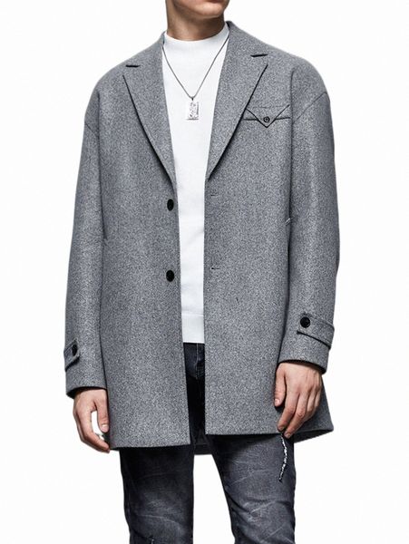 men's down & parkas men lapel neck drop shoulder slant pockets overcoat 94vf#, Black
men's down & parkas men lapel neck drop shoulder slant pockets overcoat 94vf#, Black