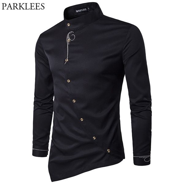 men's casual shirts embroidery shirt men brand long sleeve mens dress slim fit button down chemise homme camisetas hombre 220905, White;black
men's casual shirts embroidery shirt men brand long sleeve mens dress slim fit button down chemise homme camisetas hombre 220905, White;black