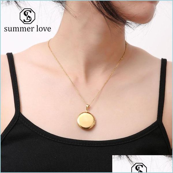 pendant necklaces new stainless steel gold round living memory opening locket necklace magic engraving words family po gift fo sport1 dhthg, Silver
pendant necklaces new stainless steel gold round living memory opening locket necklace magic engraving words family po gift fo sport1 dhthg, Silver