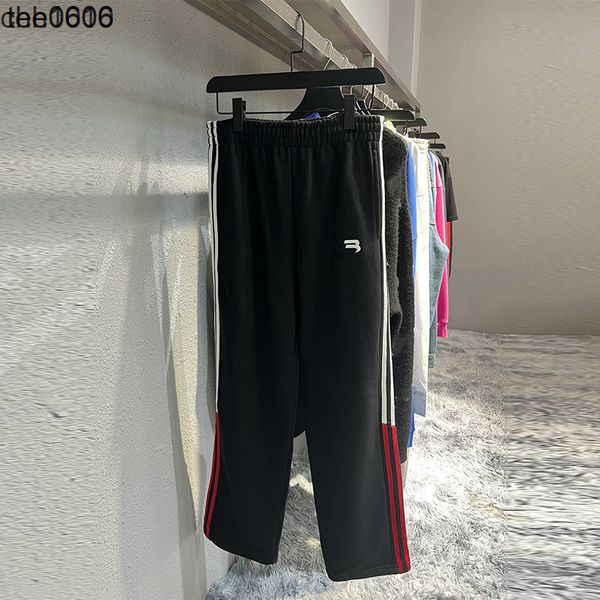 autumn and winter pants high version b home hook vertical bar letter embroidery elastic terry loose hem men's and women's sports p, Black
autumn and winter pants high version b home hook vertical bar letter embroidery elastic terry loose hem men's and women's sports p, Black