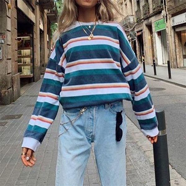 womens hoodies sweatshirts casual women stripe sweatshirt autumn winter long sleeve round neck pullover hoodie retro fleece female loose hoo, Black
womens hoodies sweatshirts casual women stripe sweatshirt autumn winter long sleeve round neck pullover hoodie retro fleece female loose hoo, Black