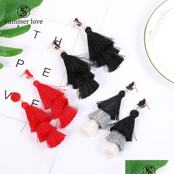 dangle chandelier arrival bohemian long earring tassel dangle for women colorf polyester filament fashion jewelry gift dr newdhdhyus, Silver
dangle chandelier arrival bohemian long earring tassel dangle for women colorf polyester filament fashion jewelry gift dr newdhdhyus, Silver