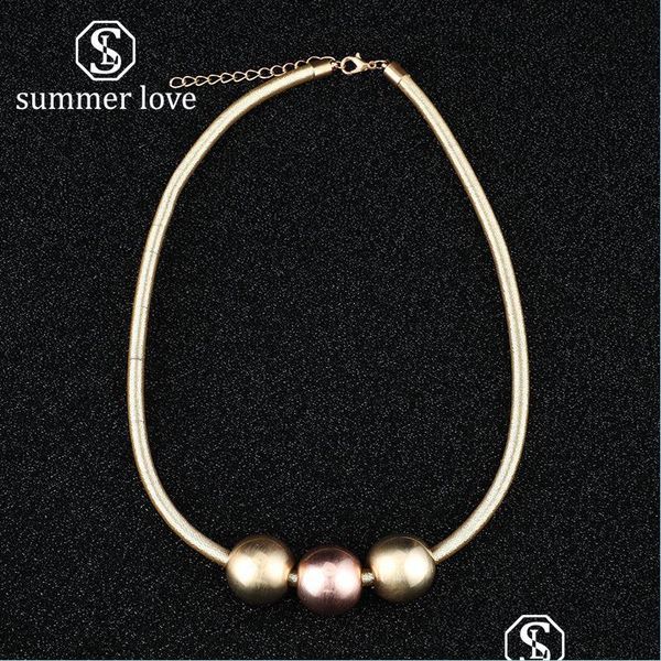 pendant necklaces new fashion gold sier beads pendant choker necklace for women punk ccb material hypoallergenic trendy je ffshop2001 dhh84, Silver
pendant necklaces new fashion gold sier beads pendant choker necklace for women punk ccb material hypoallergenic trendy je ffshop2001 dhh84, Silver