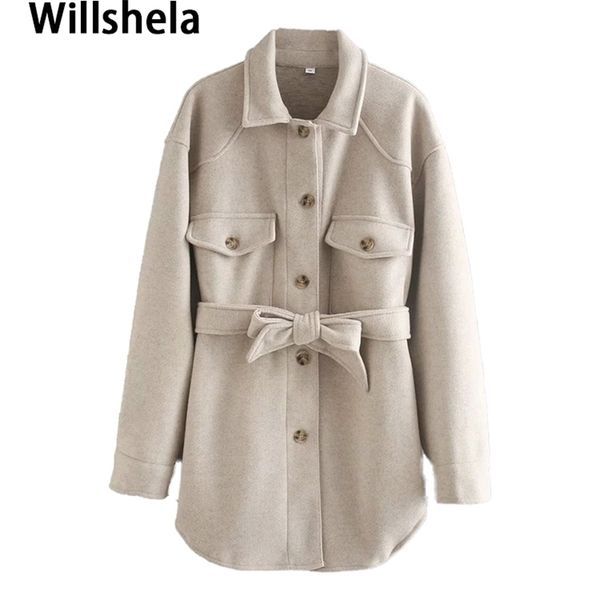 womens jackets willshela fall winter women jacket long sleeves belted warm thicken casual fashion high street women coat outfits 220905, Black;brown
womens jackets willshela fall winter women jacket long sleeves belted warm thicken casual fashion high street women coat outfits 220905, Black;brown