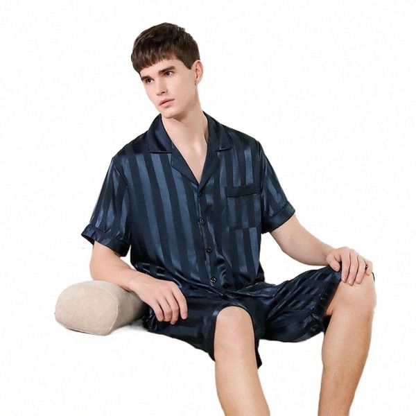 men's sleepwear men's sleepwear summer thin ice silk pajamas short sleeve shorts suit simulation pijamas plus size home clothes st, Black;brown
men's sleepwear men's sleepwear summer thin ice silk pajamas short sleeve shorts suit simulation pijamas plus size home clothes st, Black;brown