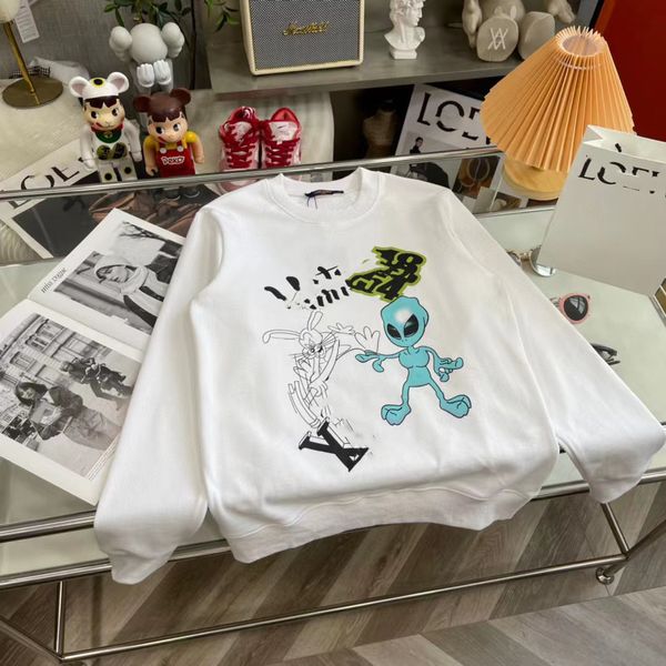 designer version hoodie handmade 1v 2022 autumn and winter new alien logo men and women with the same round neck sweater, Blue;black
designer version hoodie handmade 1v 2022 autumn and winter new alien logo men and women with the same round neck sweater, Blue;black