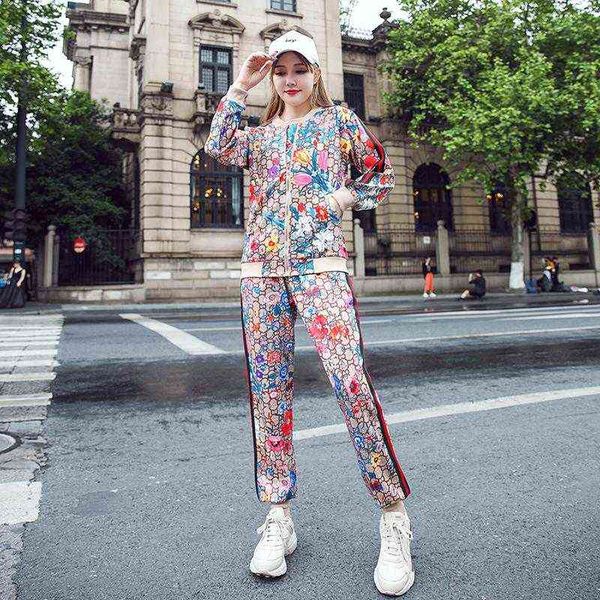 women's two piece pants 2022 autumn new women's sportswear fashion print temperament o neck zip jacket casual pants two piece set, White
women's two piece pants 2022 autumn new women's sportswear fashion print temperament o neck zip jacket casual pants two piece set, White