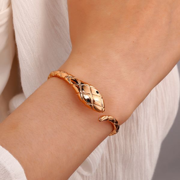 s3189 fashion jewelry snake bangle bracelets for women punk irregular opening snakes bracelet, Black
s3189 fashion jewelry snake bangle bracelets for women punk irregular opening snakes bracelet, Black
