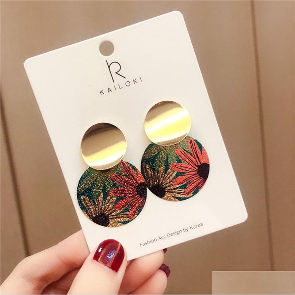 charm retro ethnic style print earrings for women color sunflower printed meta arc sequins stud party jewelry drop delivery 20 bdehome dhjeh, Golden
charm retro ethnic style print earrings for women color sunflower printed meta arc sequins stud party jewelry drop delivery 20 bdehome dhjeh, Golden