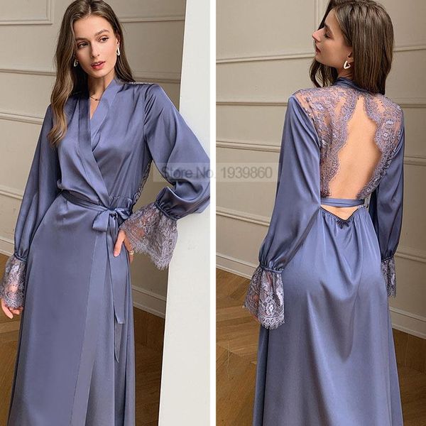 satin loose kimono sleepwear bathrobe lingerie lace patchwork robe gown with, Black;red
satin loose kimono sleepwear bathrobe lingerie lace patchwork robe gown with, Black;red