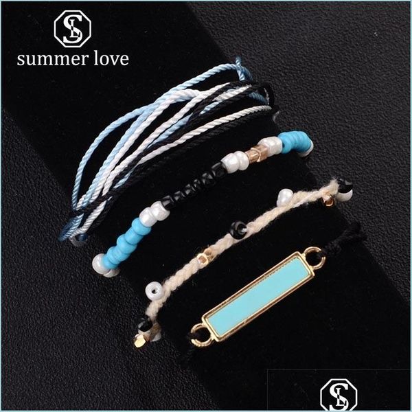 link chain 4 pcs/set bohemian ethnic blue white handmade mtilayer weave wax rope friendship bracelet set for women men bea newdhdhj4f, Black
link chain 4 pcs/set bohemian ethnic blue white handmade mtilayer weave wax rope friendship bracelet set for women men bea newdhdhj4f, Black