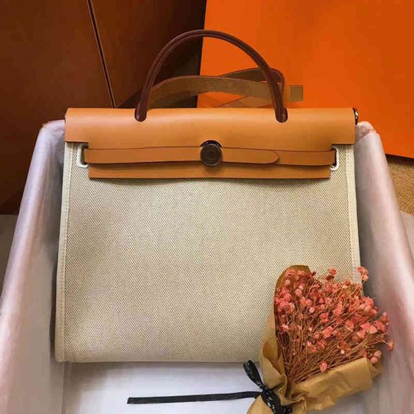 herbags designer bag hemees tote bag herbag imported first layer cowhide canvas splicing portable women's bag single shoulder span
herbags designer bag hemees tote bag herbag imported first layer cowhide canvas splicing portable women's bag single shoulder span