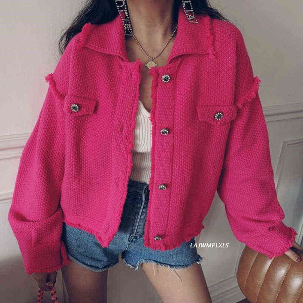 women's jackets women's cape 2022 new women tweed jacket with solid color casula loose rose red coat femme elegant korean outwear, Black;brown
women's jackets women's cape 2022 new women tweed jacket with solid color casula loose rose red coat femme elegant korean outwear, Black;brown