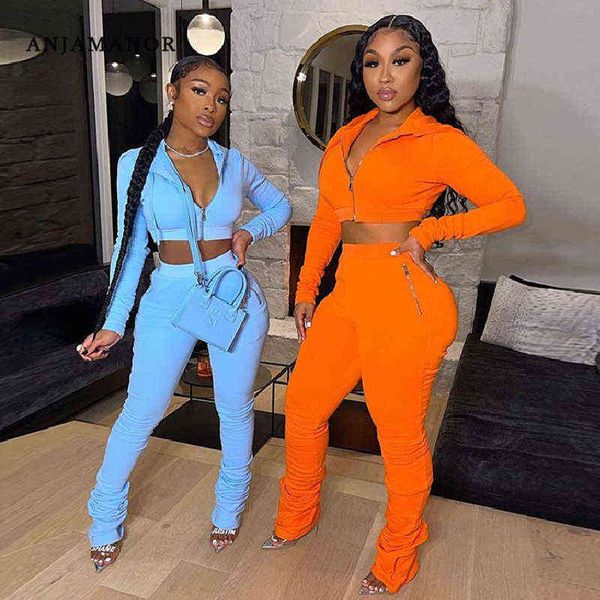 women's two piece pants anjamanor sweatsuits two piece set stacked sweatpants hoodie jacket winter track suit for women outfits pant su, White
women's two piece pants anjamanor sweatsuits two piece set stacked sweatpants hoodie jacket winter track suit for women outfits pant su, White