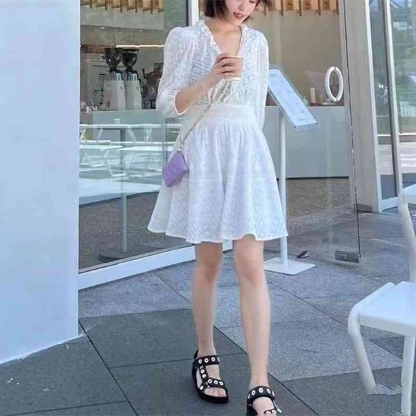 casual dresses french single s family's summer women's hollow lace temperament v-neck ruffle white dress, Black;gray
casual dresses french single s family's summer women's hollow lace temperament v-neck ruffle white dress, Black;gray