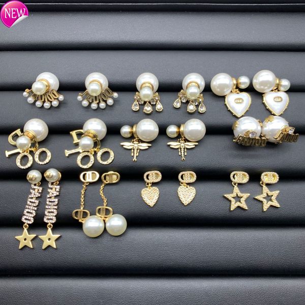 luxury brand design earrings d family pearl earrings female / di new diamond inlaid letter tassel fashion net red same high version, Golden;silver
luxury brand design earrings d family pearl earrings female / di new diamond inlaid letter tassel fashion net red same high version, Golden;silver
