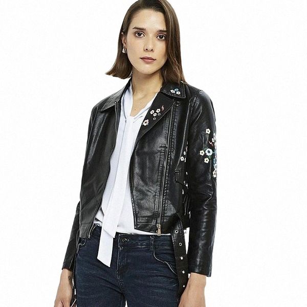 women's leather & faux leather women's leather & faux 2022 jacket women pu biker short small embroidered coat with belt t2gr#, Black
women's leather & faux leather women's leather & faux 2022 jacket women pu biker short small embroidered coat with belt t2gr#, Black