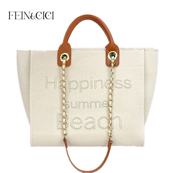 evening bags women designer shopper bag brand beaded pearls canvas tote hand large capacity shoulder genuine leather handle beach 220905
evening bags women designer shopper bag brand beaded pearls canvas tote hand large capacity shoulder genuine leather handle beach 220905