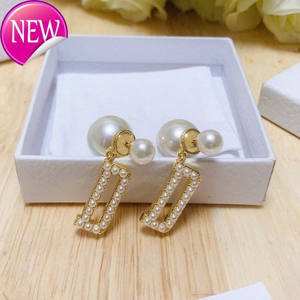 luxury brand design earrings d home / di front back pearl new women's fashion simple versatile earrings east gate trendy, Golden;silver
luxury brand design earrings d home / di front back pearl new women's fashion simple versatile earrings east gate trendy, Golden;silver