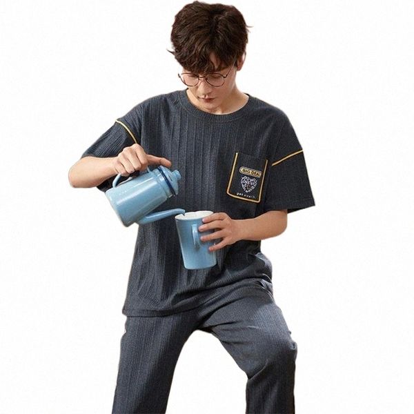 men's sleepwear men's sleepwear spring summer cotton short sleeve pajamas set casual striped pajama for men sets suit print homewe, Black;brown
men's sleepwear men's sleepwear spring summer cotton short sleeve pajamas set casual striped pajama for men sets suit print homewe, Black;brown
