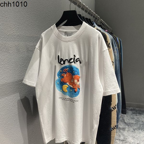 spring and hoodies summer high version b family foam deer print pullover round neck loose casual men's and women's same t-shirt sh, Black
spring and hoodies summer high version b family foam deer print pullover round neck loose casual men's and women's same t-shirt sh, Black