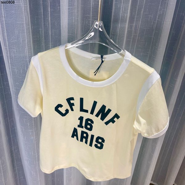 celinss home tee 22 summer new letter flocking yellow and white contrast splicing short sleeve t-shirt
celinss home tee 22 summer new letter flocking yellow and white contrast splicing short sleeve t-shirt