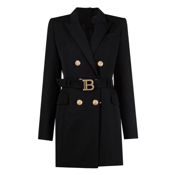 women's suits blazer dress casual spring autumn simple long sleeve belt loose dresses fashion vintage jacket office lady dresses, White;black
women's suits blazer dress casual spring autumn simple long sleeve belt loose dresses fashion vintage jacket office lady dresses, White;black