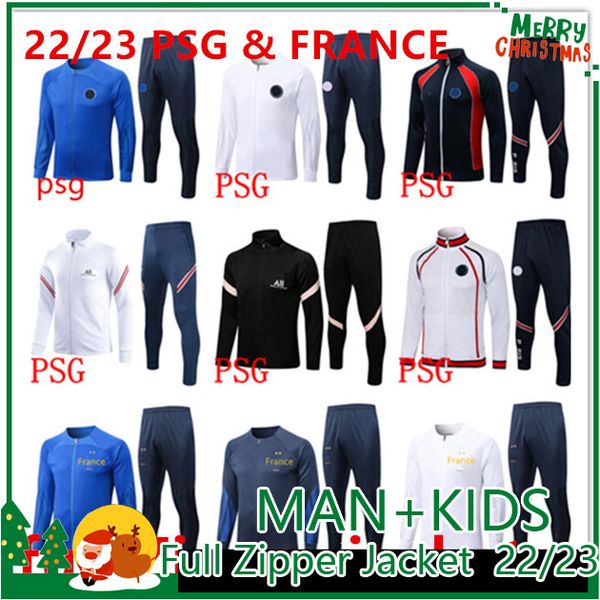 2022/2023 soccer tracksuits sets 22/23 french survetement sets hommes sportswear training suits footba soccer tracksuit psgs jacket futbol m, Black
2022/2023 soccer tracksuits sets 22/23 french survetement sets hommes sportswear training suits footba soccer tracksuit psgs jacket futbol m, Black
