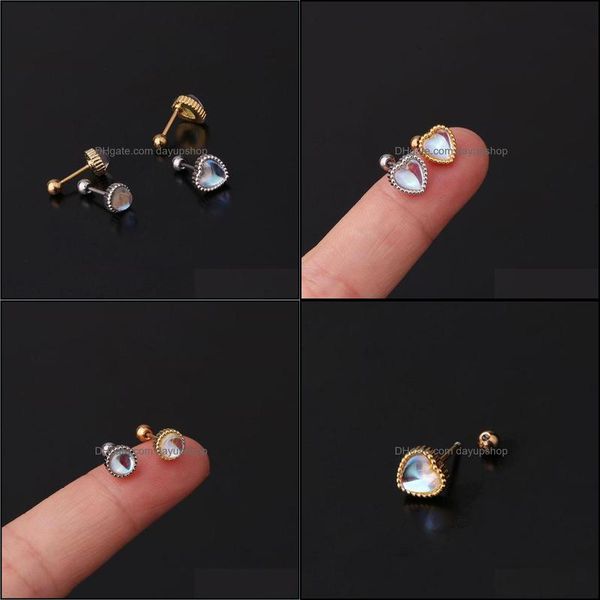 stud stud 1pair 0.8mm stainless steel piercing earrings for women trendy cute round heart moonstone giftsstud farl22 drop delivery 20 dhrab, Golden;silver
stud stud 1pair 0.8mm stainless steel piercing earrings for women trendy cute round heart moonstone giftsstud farl22 drop delivery 20 dhrab, Golden;silver
