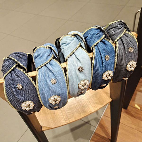 women headbands vintage jean fabric pearl jeweled hair hoop headbands rabbit bees decor denim headband headwear, Silver
women headbands vintage jean fabric pearl jeweled hair hoop headbands rabbit bees decor denim headband headwear, Silver