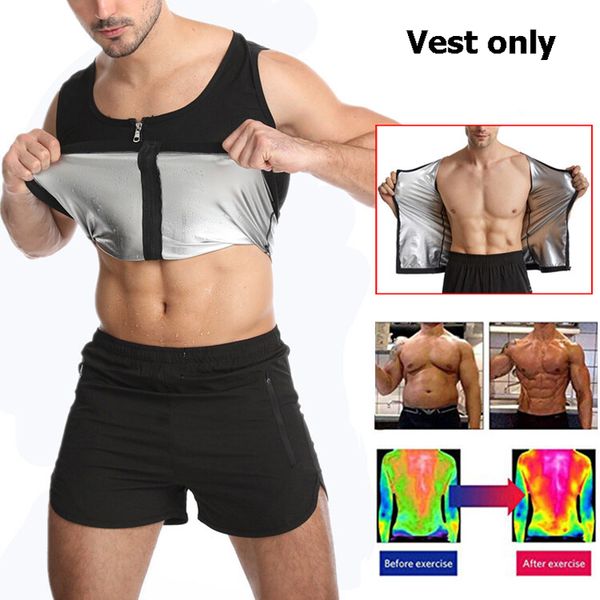 gym clothing men fitness sauna vests zipper workout quick sweating compression shapewear, White;black
gym clothing men fitness sauna vests zipper workout quick sweating compression shapewear, White;black