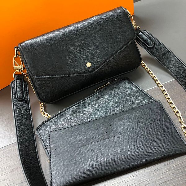 3 piece set bags designer handbags shoulder purse classic fashion black wallet luxurys brand crossbody messenger bag
3 piece set bags designer handbags shoulder purse classic fashion black wallet luxurys brand crossbody messenger bag