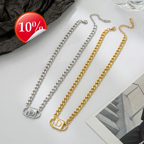 luxury design women's necklace ins temperament simple d family shell letter titanium steel non fading neck chain high sense light sweat, Silver
luxury design women's necklace ins temperament simple d family shell letter titanium steel non fading neck chain high sense light sweat, Silver