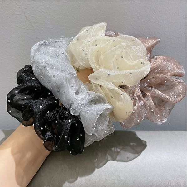 woman france elegant gauze elastics hair band solid color scrunchies hairbands ladies ponytail hold hair accessories, Slivery;white
woman france elegant gauze elastics hair band solid color scrunchies hairbands ladies ponytail hold hair accessories, Slivery;white