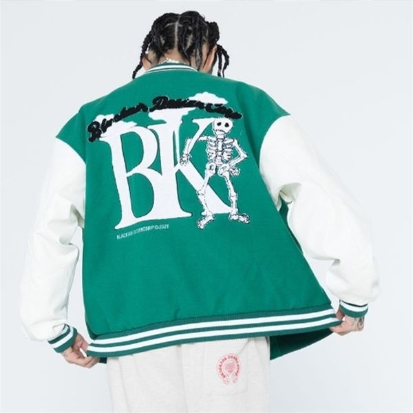 womens jackets gothic y2k skeleton embroidery womens jacket spring aesthetic streetwear bomber jacket couple harajuku oversized coats 220905, Black;brown
womens jackets gothic y2k skeleton embroidery womens jacket spring aesthetic streetwear bomber jacket couple harajuku oversized coats 220905, Black;brown