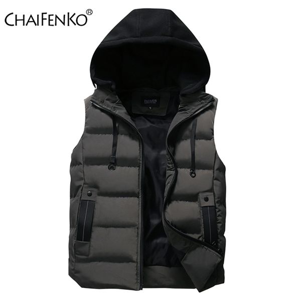 men's vests chaifenko jacket winter waterproof warm sleeveless fashion hooded casual autumn thicken waistcoat 220905, Black;white
men's vests chaifenko jacket winter waterproof warm sleeveless fashion hooded casual autumn thicken waistcoat 220905, Black;white