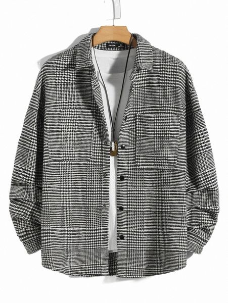 men's down & parkas men houndstooth patched pocket overcoat without tee a9kb#, Black
men's down & parkas men houndstooth patched pocket overcoat without tee a9kb#, Black