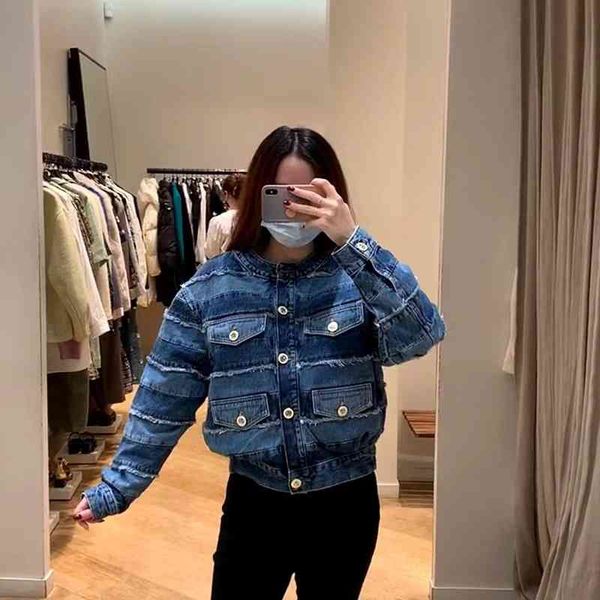 women's jackets fadan s's spring and summer tassel fringe stitching stripe round neck single breasted denim jacket wear, Black;brown
women's jackets fadan s's spring and summer tassel fringe stitching stripe round neck single breasted denim jacket wear, Black;brown