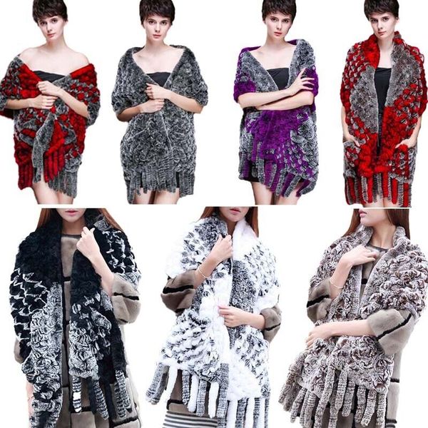real rex rabbit fur shawl cape women warm poncho with pocket hollow out woven, Blue;gray
real rex rabbit fur shawl cape women warm poncho with pocket hollow out woven, Blue;gray